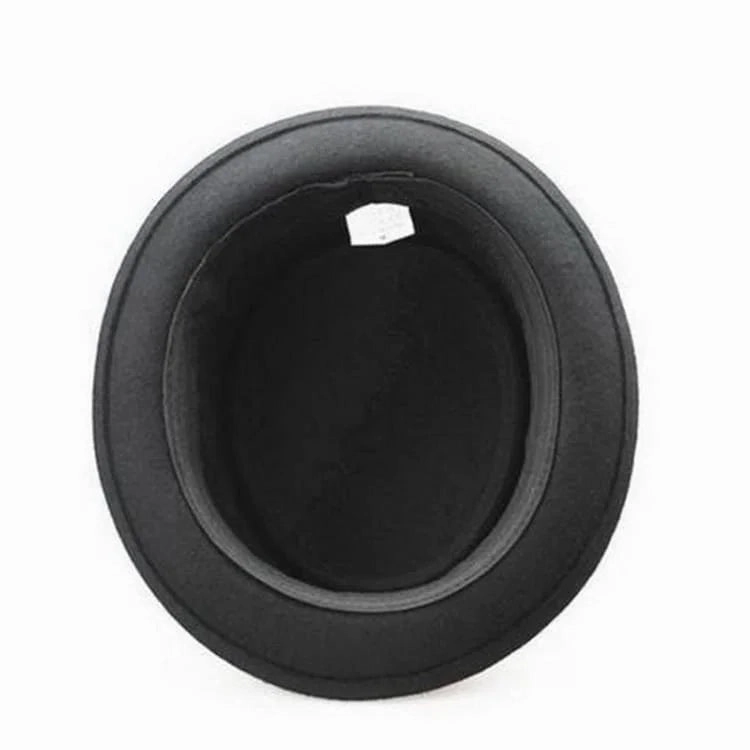 Walter Black Wool Porkpie Hat