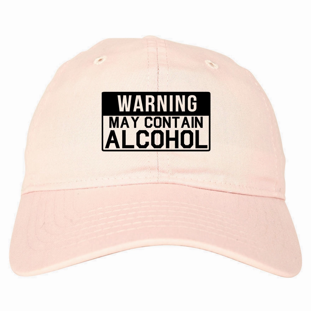 Warning May Contain Alcohol Mens Dad Hat Baseball Cap