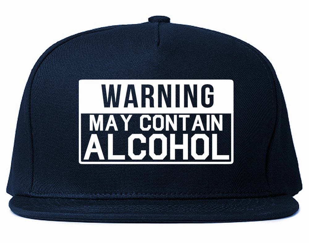 Warning May Contain Alcohol Mens Snapback Hat
