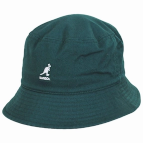 Washed Cotton Bucket Hat - Pine
