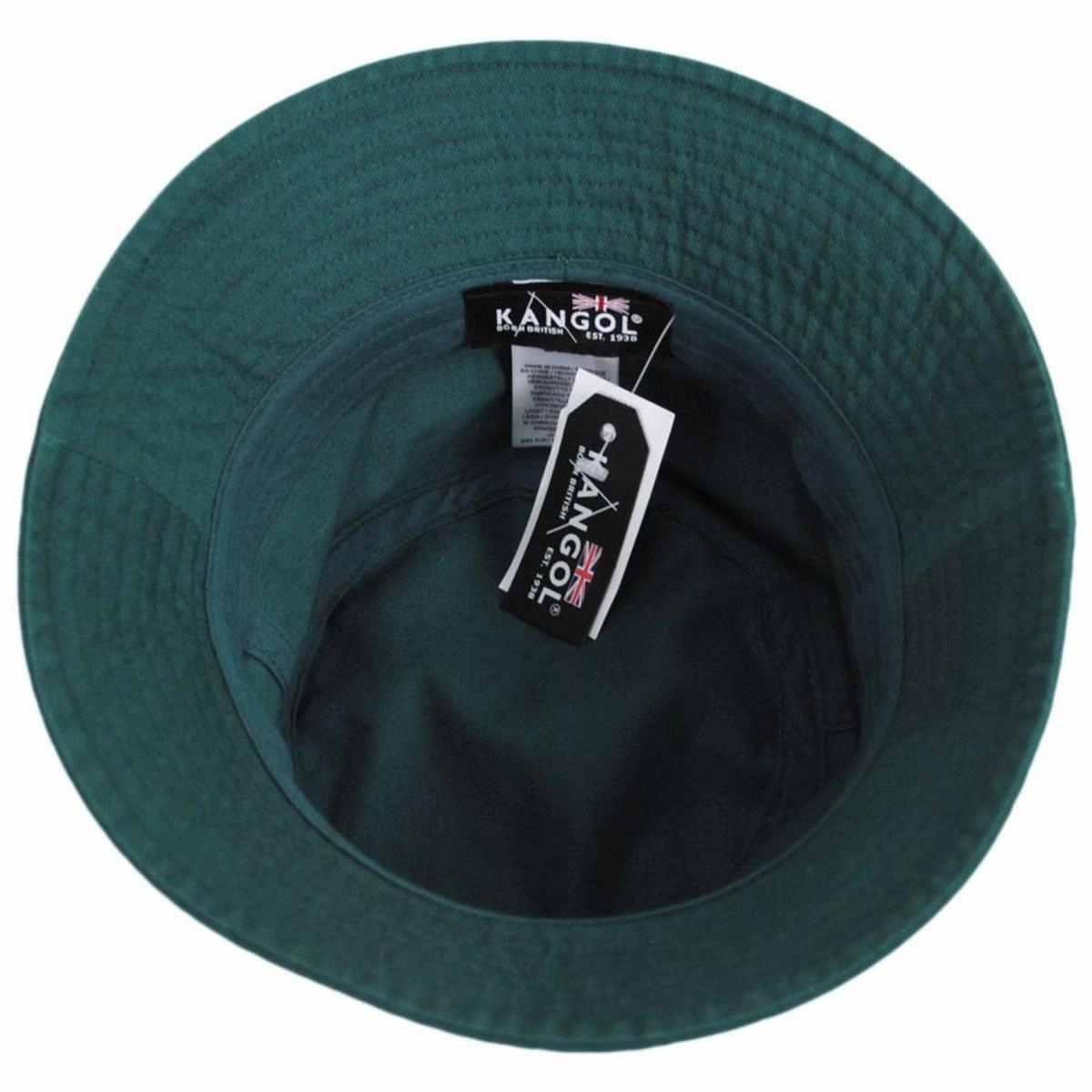 Washed Cotton Bucket Hat - Pine