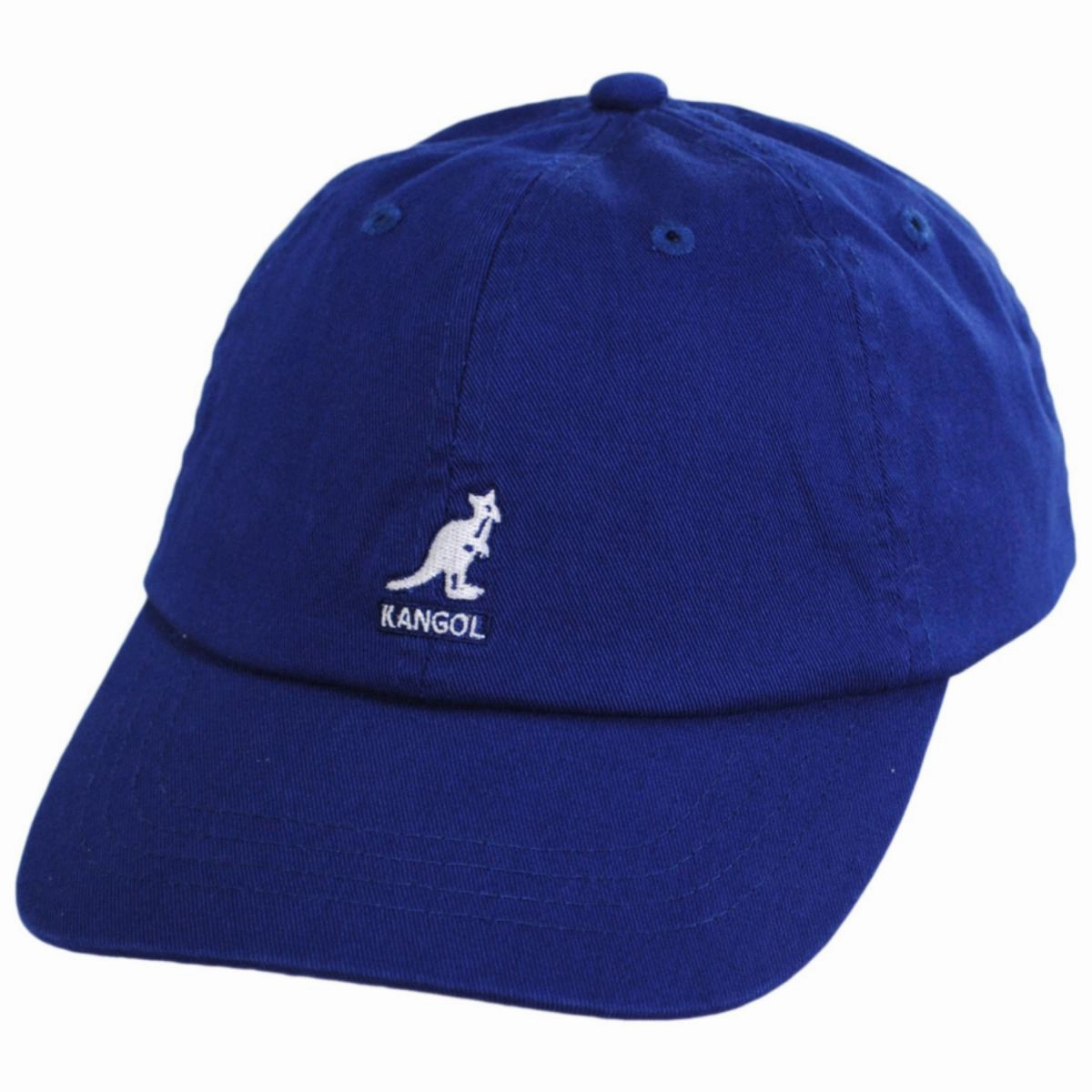 Washed Cotton Strapback Baseball Cap Dad Hat - Starry Blue