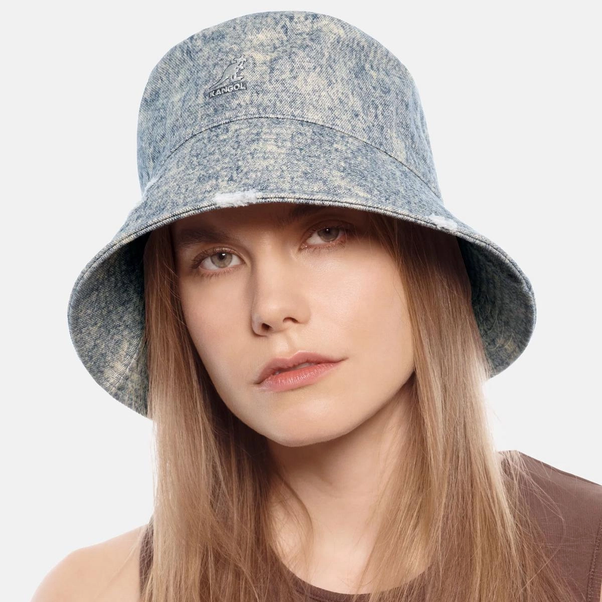 Washed Denim Cotton Bucket Hat