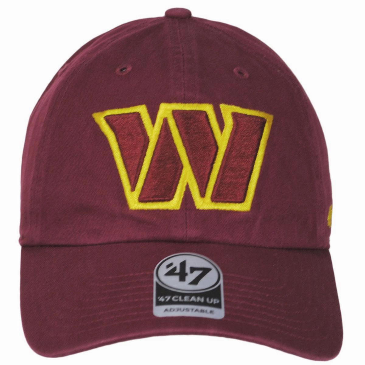 Washington Commanders NFL Clean Up Strapback Baseball Cap Dad Hat