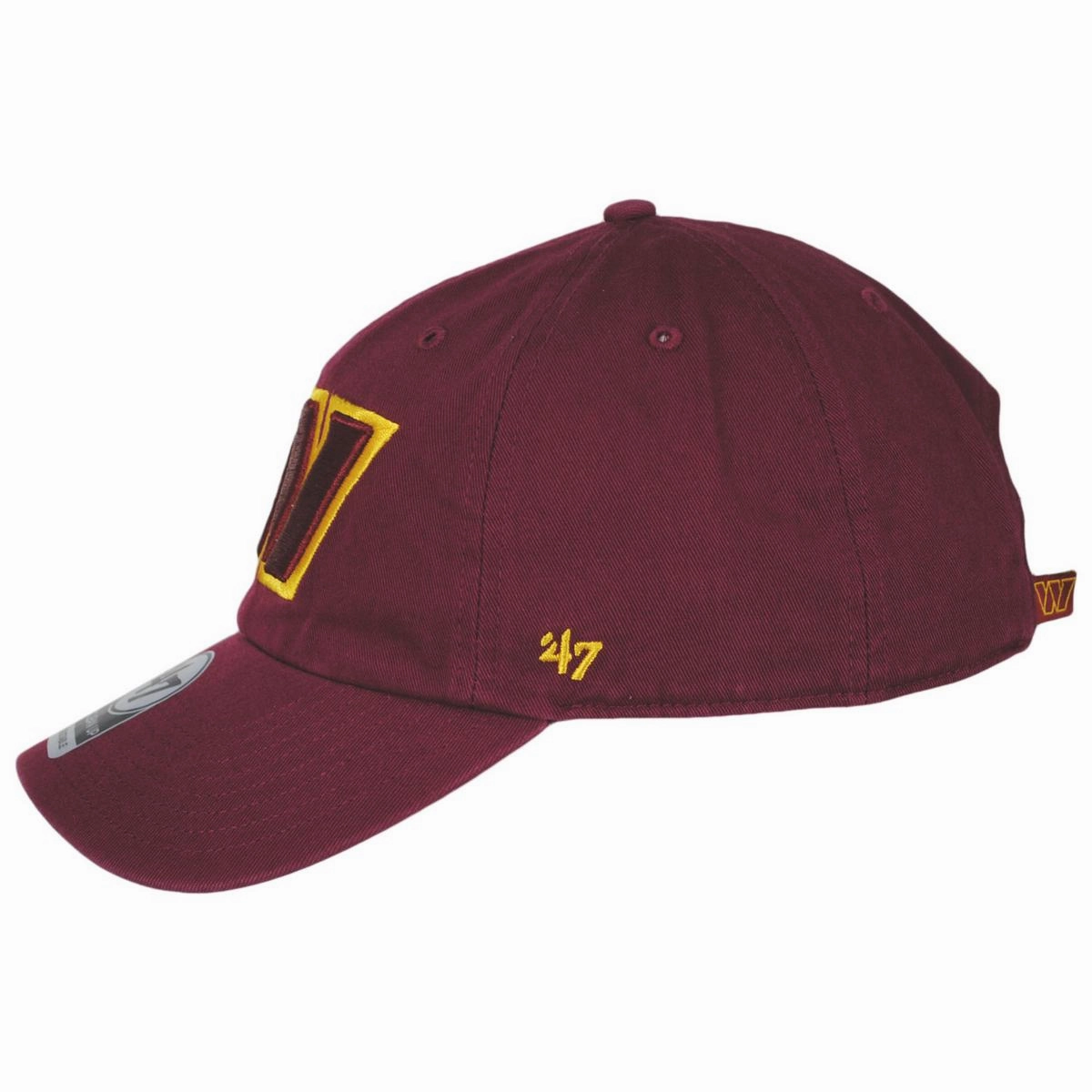 Washington Commanders NFL Clean Up Strapback Baseball Cap Dad Hat