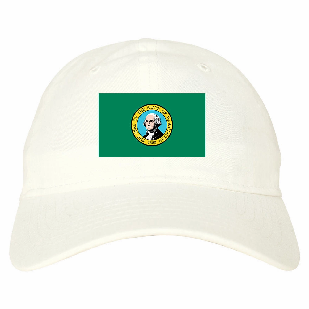 Washington State Flag WA Chest Mens Dad Hat