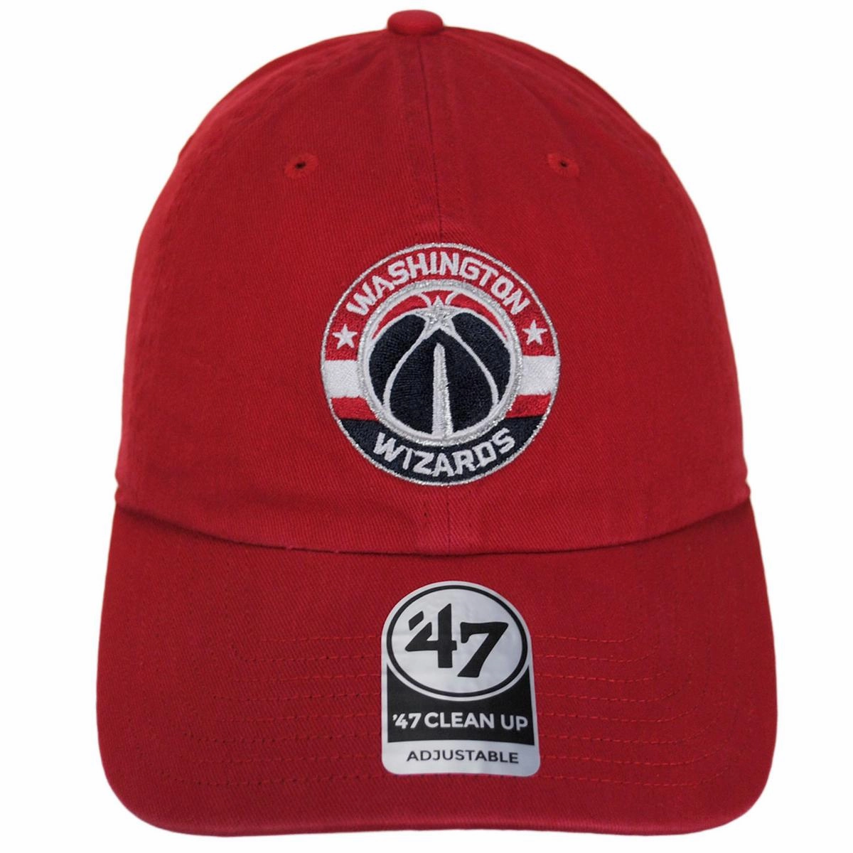 Washington Wizards NBA Clean Up Strapback Baseball Cap Dad Hat