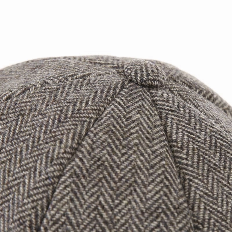 Waterford Herringbone Wool Newsboy Cap