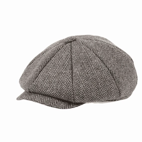 Waterford Herringbone Wool Newsboy Cap