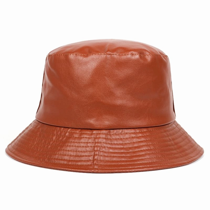 Waterproof Leather Bucket Hat