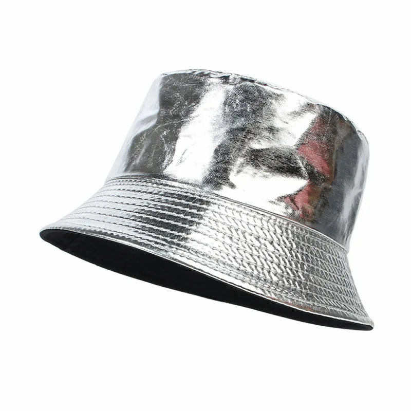 Waterproof Leather Reversible Bucket Hat