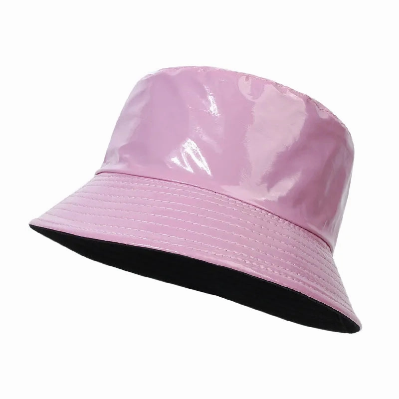 Waterproof Leather Reversible Bucket Hat