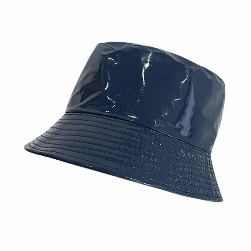Waterproof Leather Reversible Bucket Hat
