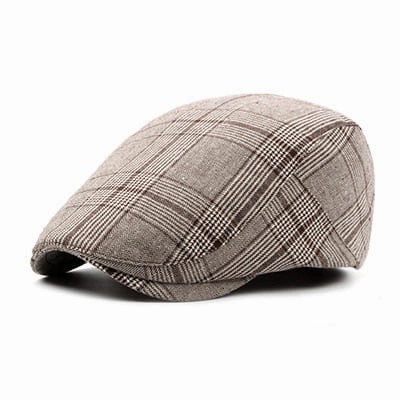 Watford Plaid Cotton Flat Cap