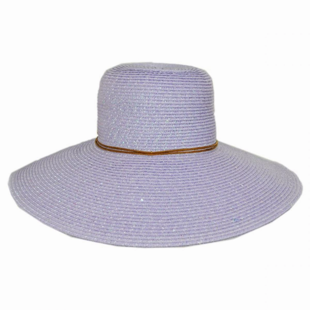 Waverly Sequin Toyo Straw Blend Swinger Sun Hat
