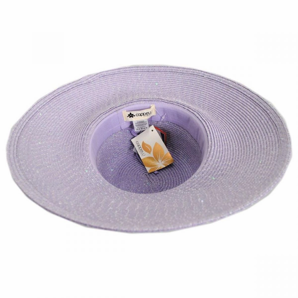 Waverly Sequin Toyo Straw Blend Swinger Sun Hat