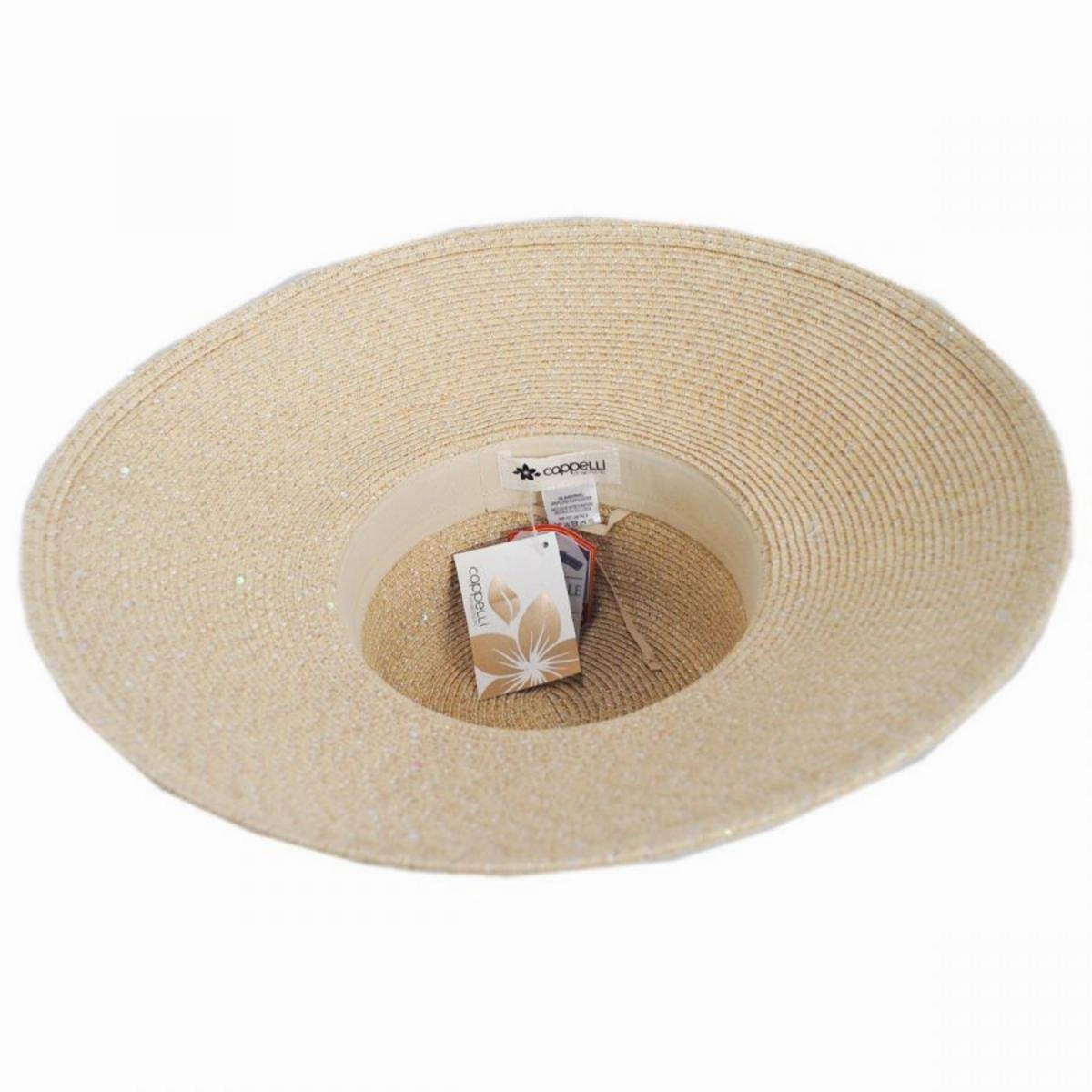 Waverly Sequin Toyo Straw Blend Swinger Sun Hat