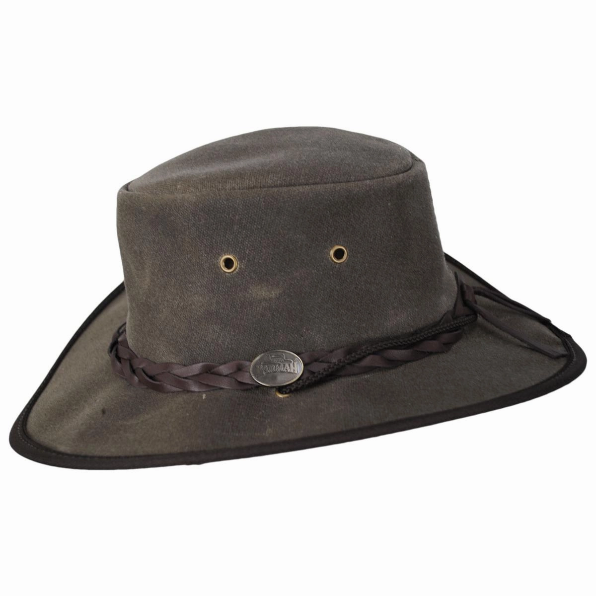 Waxed Cotton Canvas Drover Foldaway Hat
