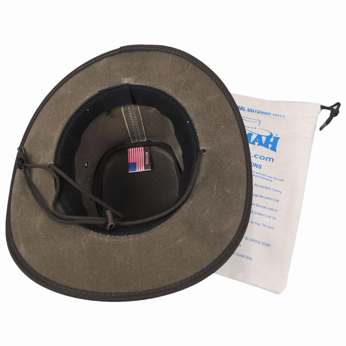 Waxed Cotton Canvas Drover Foldaway Hat