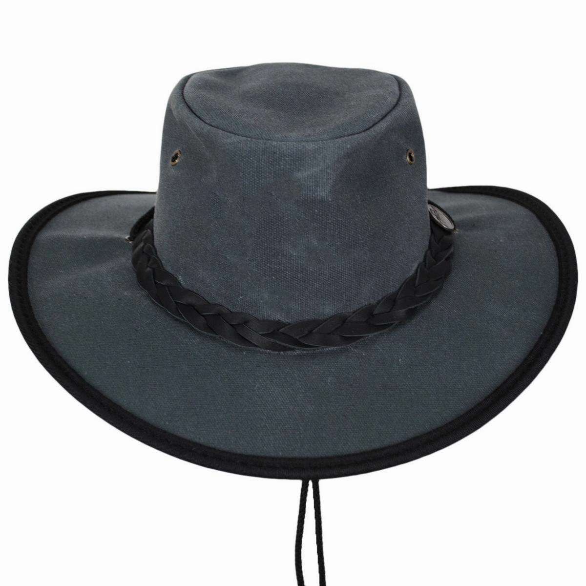 Waxed Cotton Canvas Drover Foldaway Hat