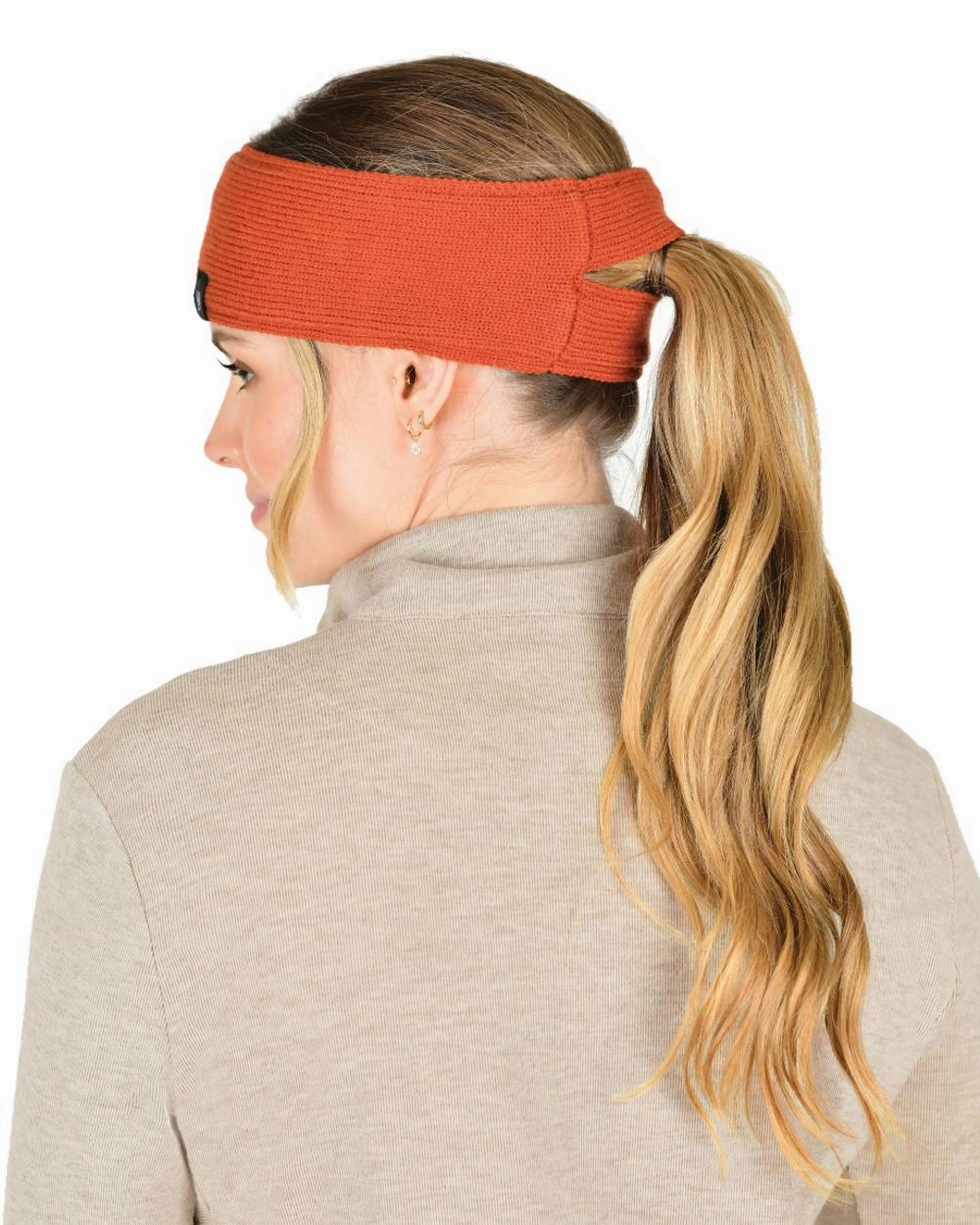 WeatherBeeta Fleece Lined Ponytail Headband