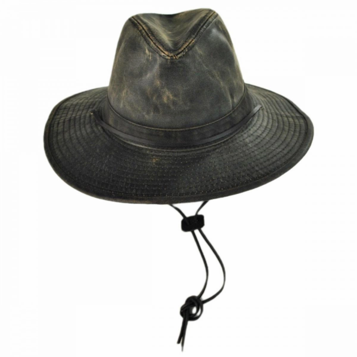 Weathered Cotton Aussie Hat