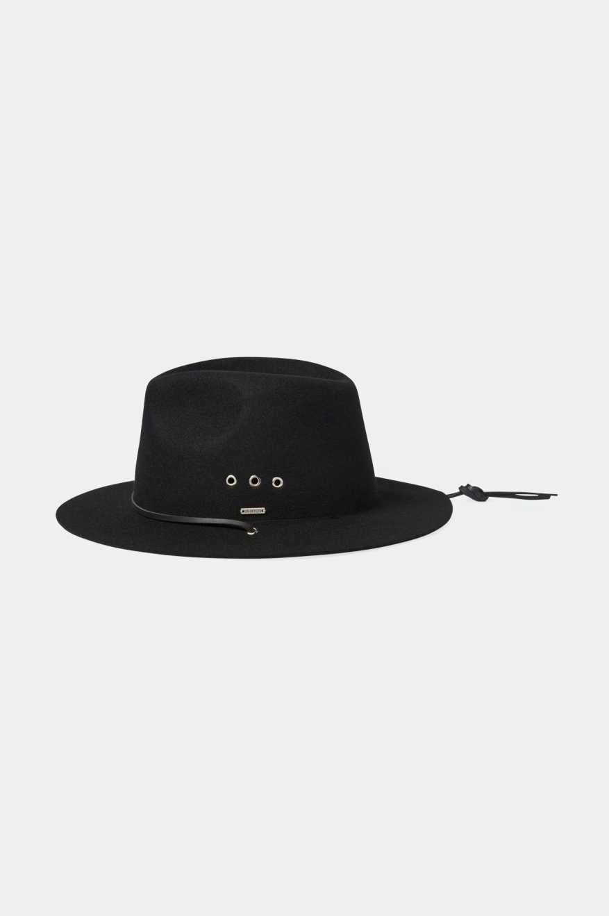 Wesley WTHR GUARD? Packable Fedora - Black