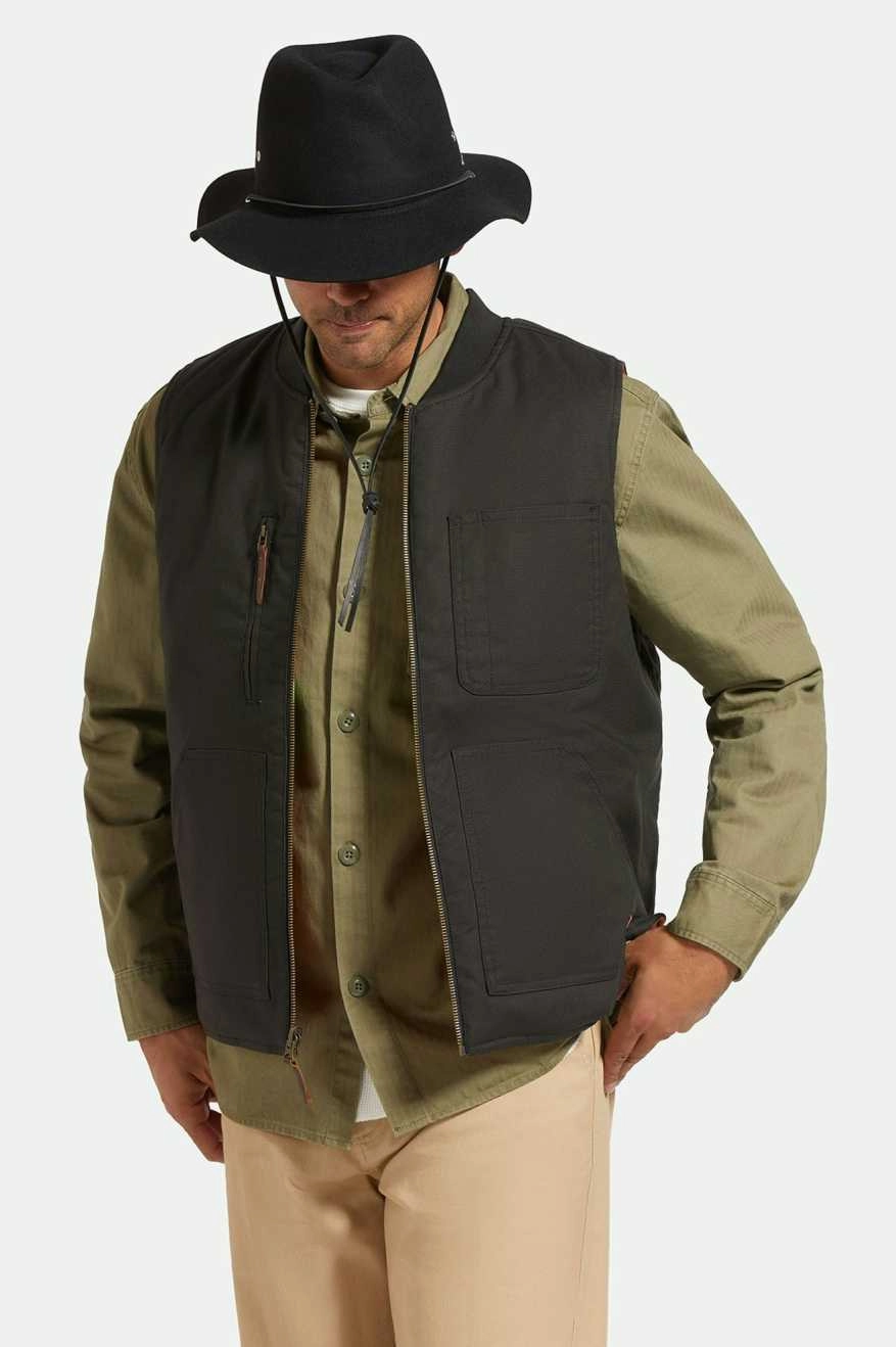 Wesley WTHR GUARD? Packable Fedora - Black