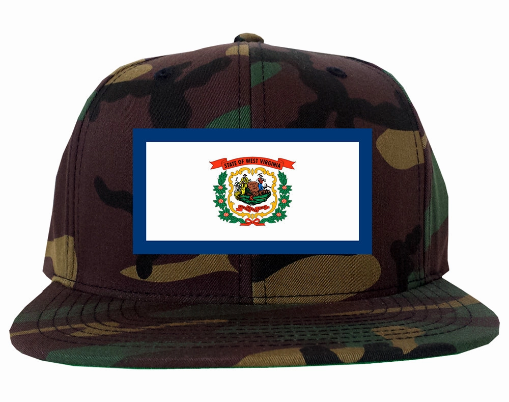 West Virginia State Flag WV Chest Mens Snapback Hat