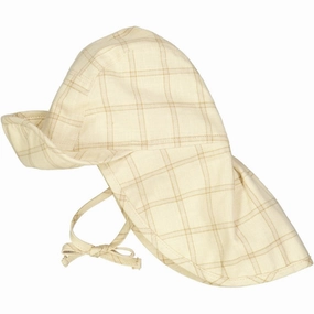 Wheat Buttermilk Check Albert Sun Hat