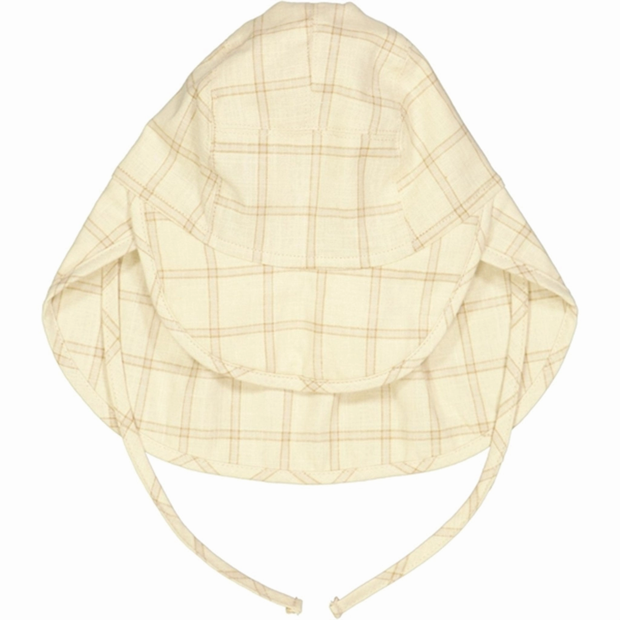 Wheat Buttermilk Check Albert Sun Hat