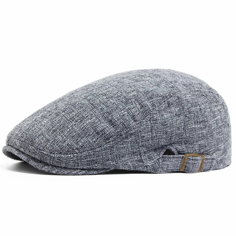Whistler Linen Driver Flat Cap