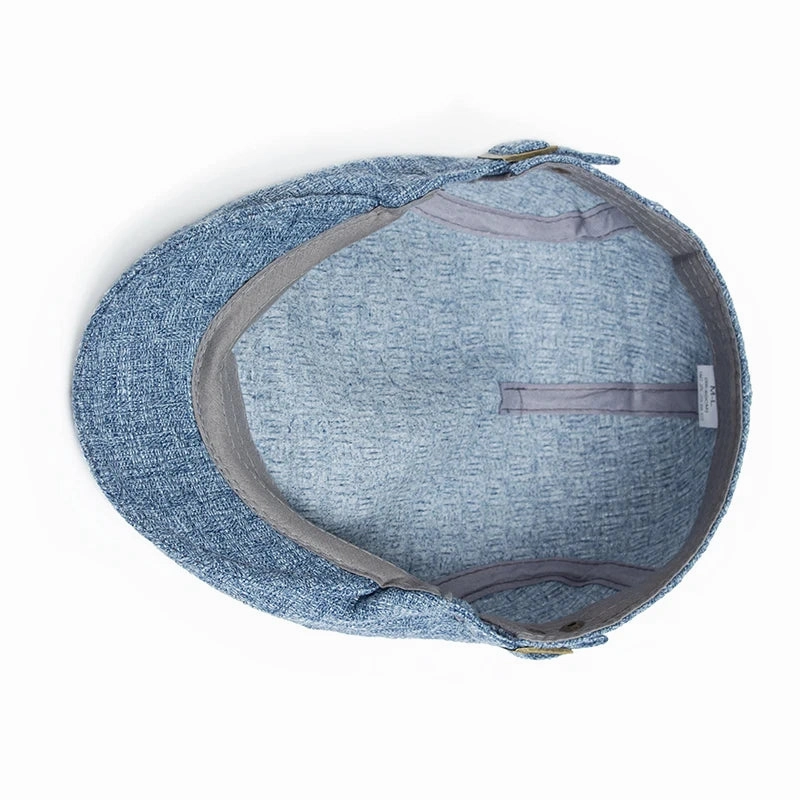 Whistler Linen Driver Flat Cap