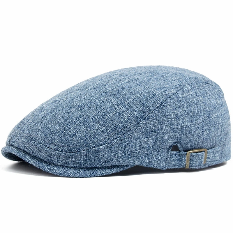 Whistler Linen Driver Flat Cap