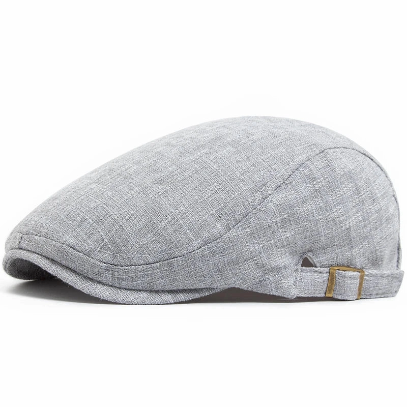 Whistler Linen Driver Flat Cap