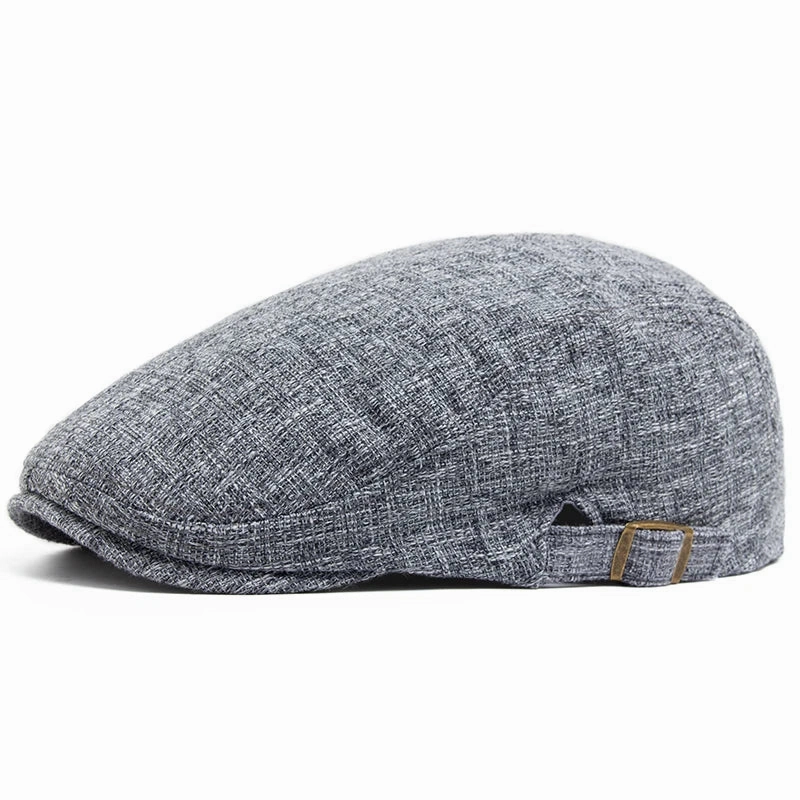 Whistler Linen Driver Flat Cap