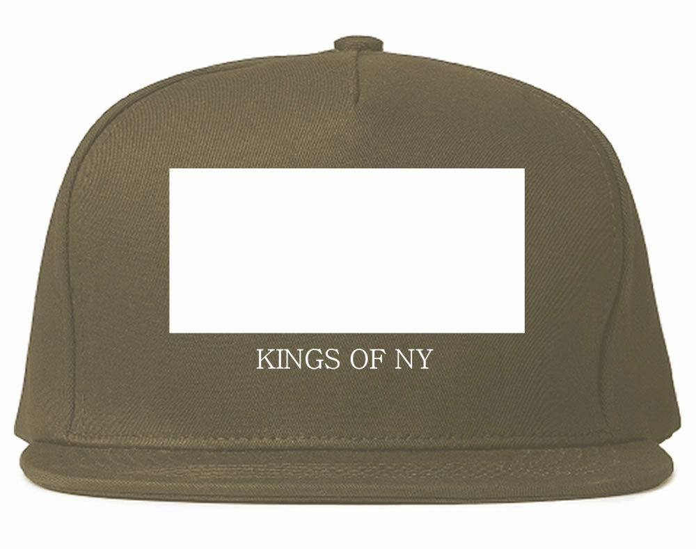 White Box Snapback Hat Cap