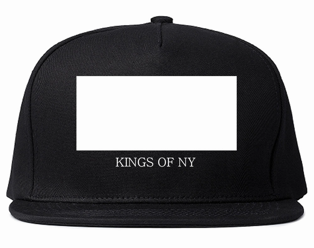 White Box Snapback Hat Cap