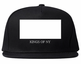 White Box Snapback Hat Cap