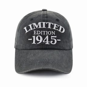 Wholesale 1940-1949 Embroidered Adjustable Washed Cotton Baseball Cap