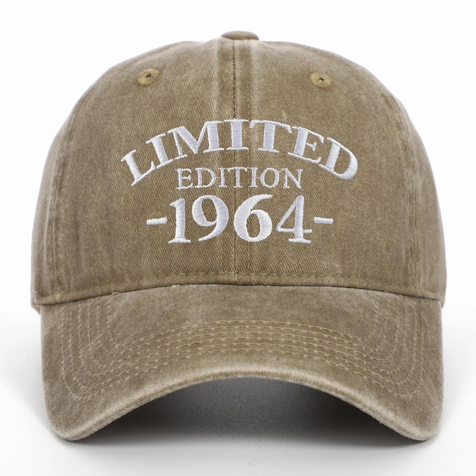 Wholesale 1964 embroidered baseball cap distressed washed baseball cap