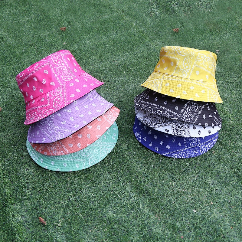 Wholesale 2023 Summer New Cashew Flower Polyester Bucket Hat