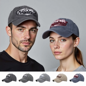 Wholesale 3D embroidered distressed baseball cap