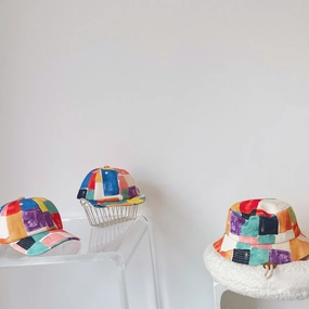 Wholesale Acrylic Graffiti Kids Colorful Bucket Hat