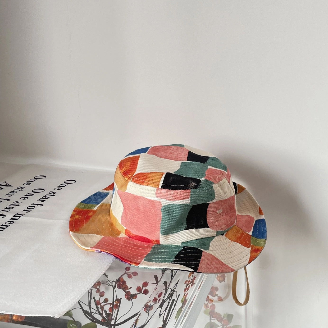 Wholesale Acrylic Graffiti Kids Colorful Bucket Hat