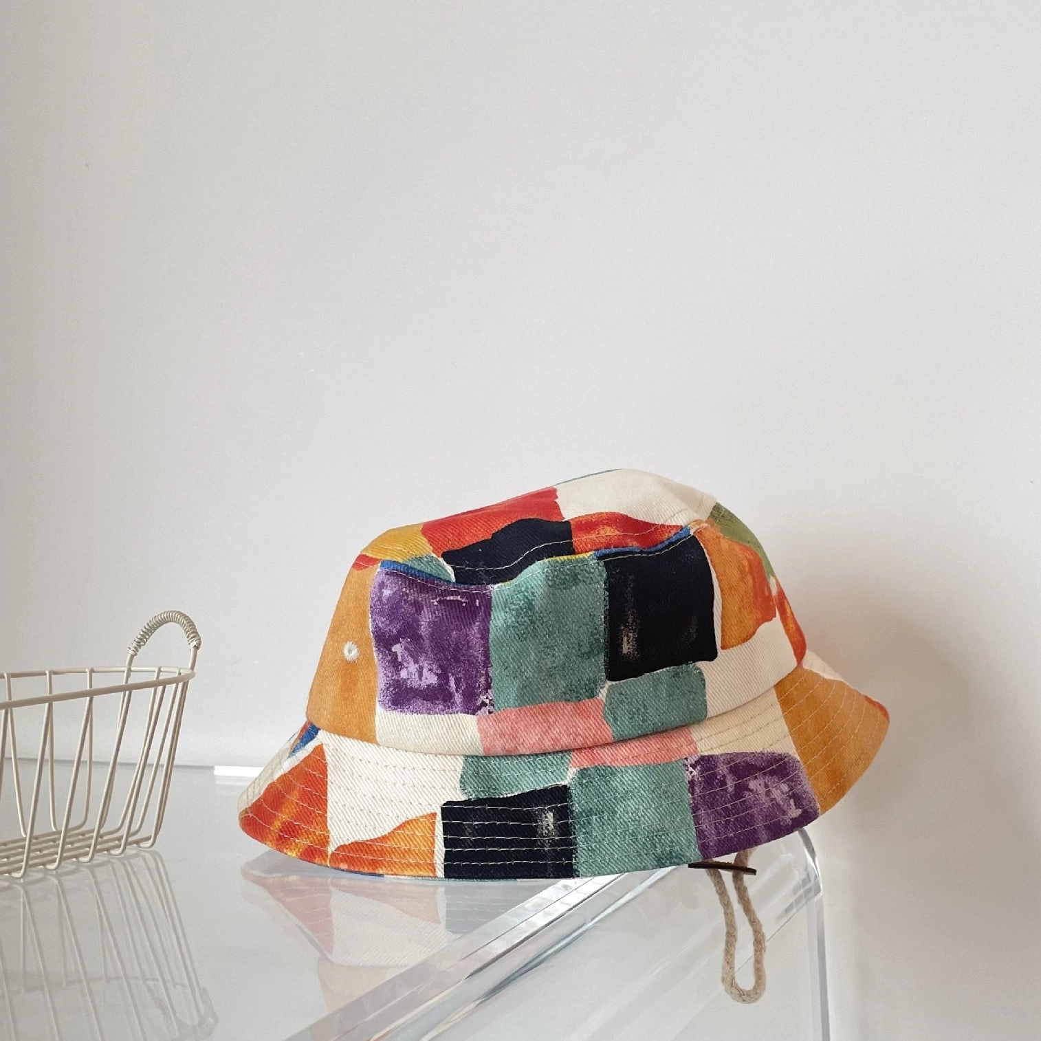 Wholesale Acrylic Graffiti Kids Colorful Bucket Hat