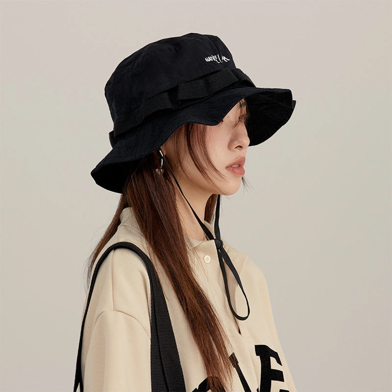 Wholesale Acrylic Thin Breathable Wide Brim Bucket Hat