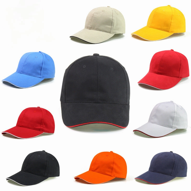 Wholesale Advertising Printed Logo Embroidery Sandwich Cotton Baseball Cap