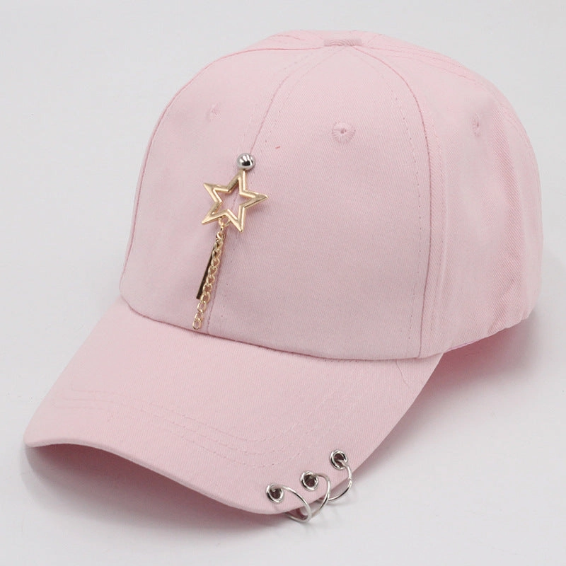 Wholesale all-match student chain hoop baseball cap
