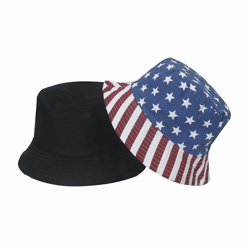 Wholesale American Independence Day Polyester Bucket Hat Women